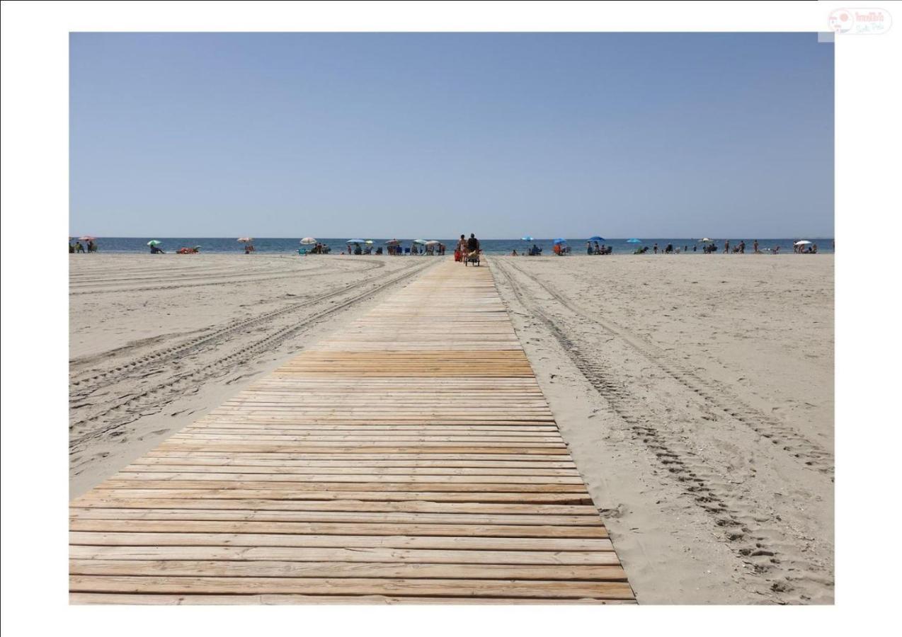 Apartamento Santa Pola, En Playa Del Tamarit Con Piscina. Eksteriør bilde